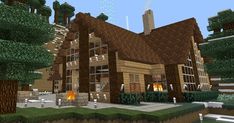 an image of a house in minecraft