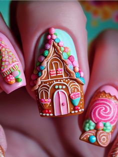 All Nail Shapes, Manicure Christmas, Christmas Nail Inspo, Winter Nail Design, Crazy Nail Designs, Hippie Nails, Spring Nail Trends