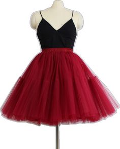 Dark Red Skirt, Red Tutu Skirt, Red Tutu, Tutu Skirts, 7 Layers, Red Skirt, Quality Dresses, Red Skirts, Tutu Skirt