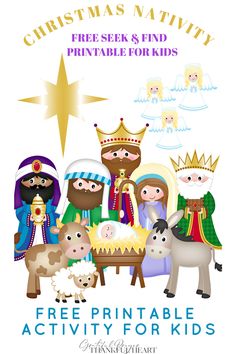 christmas nativity printable for kids