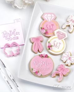 How to Make Wedding Favour and Hen Party Sugar Cookies Easy Wedding Cookies, Yummy Sugar Cookies, Ballerina Cakes, Easy Wedding, Edible Glue, Fondant Stamping, Flower Business