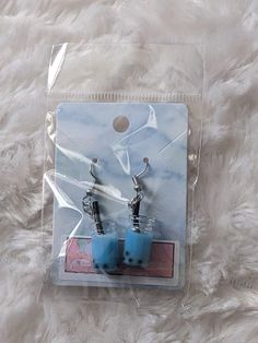 🔵Cute Blue Boba Resin earrings, cheaper, and better quality than Clarie's :) Blue Boba, Boba Drink, Bottle Earrings, Feb 7, Resin Earrings, Cute Pink, Gift For Lover, Jewelry Earrings Dangle, Etsy Earrings