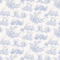 a blue and white toiler print wallpaper