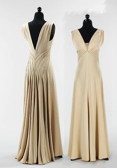 Art Deco White Dress, Elizabeth Hawes, Vionnet Dress, Gaun Abad Pertengahan, Draping Fashion, Fantasy Dress, Moda Vintage