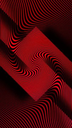 an abstract red and black background with wavy lines