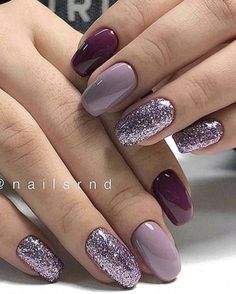 Plum Cat Eye Nails, Dark Violet Nails, January Nail Designs, January Nails, Purple Nail Designs, Nails Arts, Nice Nails