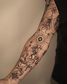 a person with a tattoo on their arm