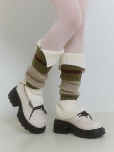 Composition : See detailed pageColor : KHAKI_FREECountry of Origin : Republic of Korea Cute Crochet Leg Warmers, Crochet Leg Warmers, Oc Clothes, Oc Outfits, Hacks Clothes, Boots Winter, Fashion Hacks Clothes, Fashion Hacks, Pretty Shoes