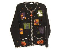 Fall Thrifting, Fashion Feminine, Zip Up Cardigan, Ghost Cat, Halloween 2020, Hallows Eve, Marzipan, Fall 2024