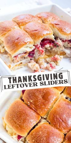 this thanksgiving leftover sliders recipe is so good and easy to make