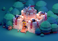 Low Poly Castle, Paul Chambers Rattus Rattus, Paul Chambers, Low Poly Car, Isometric Design