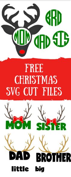 christmas svg cut files for dads and their kids to use on t - shirts