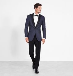 Midnight Pin Dot Tuxedo | The Black Tux Wedding Tux, Suits Office, Black Watch Tartan, Groom And Groomsmen Attire, White Tuxedo, Black Tux, Suits Men, Groomsmen Suits, Tuxedo Wedding