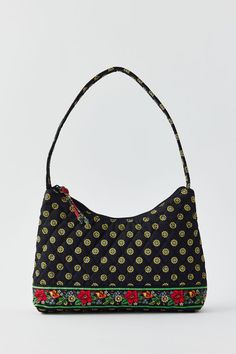 Vera Bradley UO Exclusive Molly Shoulder Bag Bag Silhouette, Urban Outfitters Bag, Men's Shoes Accessories, Vera Bradley Bag, Vera Bradley Purses, Women Men Shoes, Vera Bradley Bags, The Urban, Black Fits