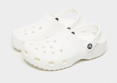 Crocs Classic Clog Women's White Crocs, Crocs Clogs, Crocs Classic Clogs, Women's Crocs, Sports Fashion, Jd Sports, Womens Clogs, Clogs Shoes, Comfortable Fashion