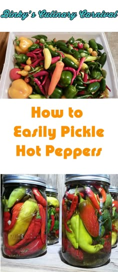 how to easily pickle hot peppers