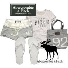 Abercrombie and Fitch outfit on polyvore Abacrombie And Fitch Outfits, Abercombrie And Fitch Outfits, Abercrombie Outfits, Abercrombie Girls, Abercrombie And Fitch Shorts, Lazy Day Outfits