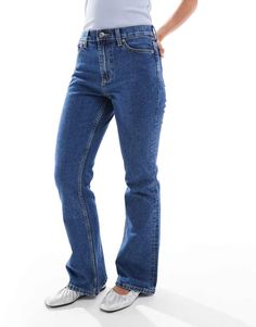 Jeans by ASOS Petite Denim that does it all Flared slim fit High rise Belt loops Five pockets Mid-rise Solid Color Denim Flare Jeans, Mid-rise Loose Fit Denim Flare Jeans, Blue Mid-rise Cotton Flare Jeans, Urban Mid-rise Flare Jeans In Denim Blue, Everyday Washed Blue Multi-pocket Flare Jeans, Mid Rise Flare Jeans, Asos Petite, Wide Jeans, Plus Size Skirts