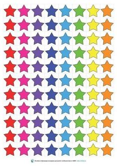 an image of rainbows and stars in the shape of arrows on a white background