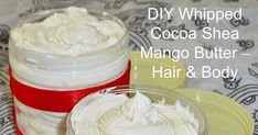 Diy Hair Butter, Hair Recipes, Low Porosity Hair, Hair Butter, Homemade Moisturizer, Diy Body Butter, Low Porosity, Whipped Butter, Face Scrub Homemade