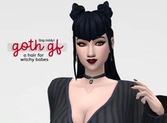 🖤 goth gf hair for witchy babes 🖤 download: sfs... - grhyme Goth Sims 4 Cc Hair, Sims 4 Vampire Cc Hair, Goth Hair Cc Sims 4, Goth Hair Sims 4 Cc, Sims 4 Vampire Hair, Goth Hair Sims 4, Sims 4 Goth Cc Maxis Match, Sims 4 Cc Goth Hair Maxis Match, Sims4 Cc Vampire Hair