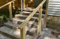 some steps leading up to a house