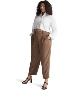 Madewell Pleated Tapered-Leg Pants | Zappos.com Tapered Leg Dress Pants With Button Closure For Work, Office Pants With Button Closure And Tapered Leg, Belted High-waisted Dress Pants For Work, Chic Relaxed Fit Dress Pants With Belt Loops, Classic Belted Tapered Leg Pants, Classic Tapered Leg Belted Pants, Belted Relaxed Fit Pants For Work, Belted Pants For Business Casual, Casual Office Pants With Belt Loops