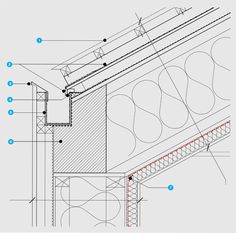 an architectural drawing showing the details of a building