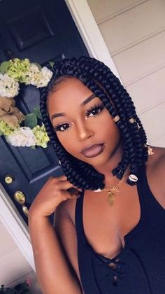 Braids Women, Cutest Hairstyles, Big Chop Hairstyles, Braids Short, Cabello Afro Natural, Shower Hair, Health Hair