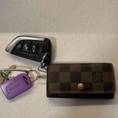 Authentic Louis Vuitton Key Holder Good Condition Louis Vuitton Key Holder, Louis Vuitton Brown, Louis Vuitton Accessories, Key Card Holder, Key Holder, Card Holders, Authentic Louis Vuitton, Louis Vuitton, Women Accessories