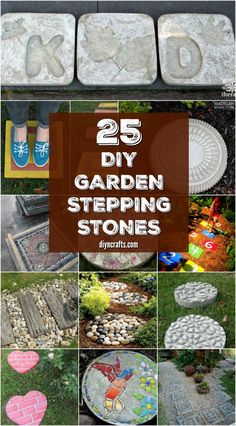 25 diy garden stepping stones that are easy to make