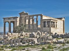 the ruins of an ancient greek city