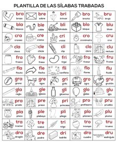 a spanish language worksheet with pictures and words for children to learn in the classroom