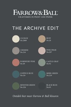 the archive edit from farrow & ball