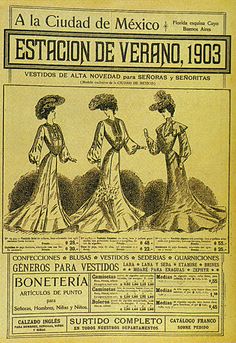 an old spanish newspaper with three women in dresses