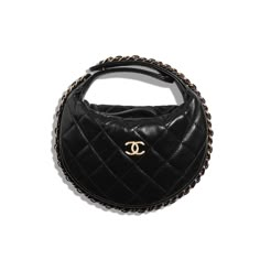 Chanel Lambskin & Gold-Tone Metal Black Pouch Chanel 22 Mini, Chanel Vintage Bag, Teal Van Doren, Teal Vans, Vintage Chanel Bag, Black Pouch, Van Doren, Luxury Purses