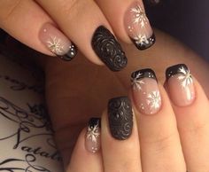 Nagel Design, Snowflake Nail Art, Nails Winter, Christmas Nail Art Designs, Nails Simple, Beautiful Nail Art, Nail Inspiration