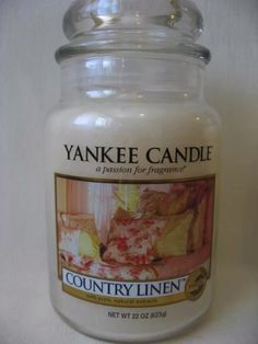 yankee candle country linen large jar