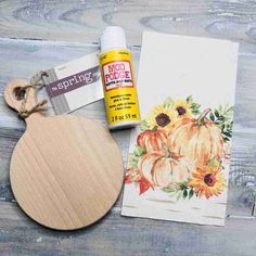 the supplies needed to make this fall paper pumpkin craft