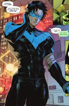 an image of a comic character in the process of being called catwoman by someone