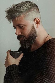 Short Hair Long Beard, Bart Styles, Beard Fade, Mens Hairstyles Thick Hair