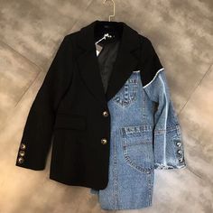 Y2k Aesthetic Outfits, Looks Chic, Denim Jacket Women, Fashion 2020, Jacket Women, Coat Fashion, The Picture, Denim Fashion