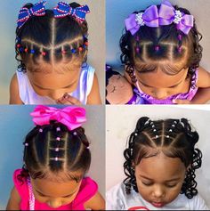 Cute Short Hairstyles For Kids, Reign Hairstyles, Mixed Baby Hairstyles, Black Baby Hairstyles