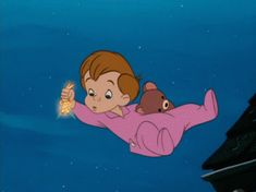 Peter Pan Tinkerbell Disney Cartoon Movies, Peter Pan 1953, Second Star To The Right, Peter Pan Disney, Disney Gifs, Peter And Wendy, Peter Pan And Tinkerbell, Retro Disney