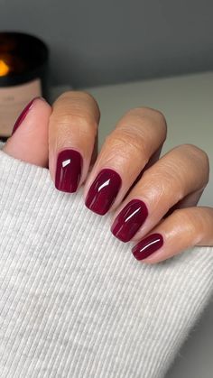 Cherry Mocha Nails, Mocha Nails, Cherry Mocha, Kutek Disney, Wine Nails, November Nails, Fall Nail Trends, Cherry Nails, Smink Inspiration