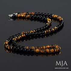 You can visit the site to see other designs www.etsy.com/shop/minejewelleryart The handmade necklace is made of 6 mm natural tigers eye beads, 6 mm natural Black onyx & Gold Hematite Stone, and a black nylon cord, at the ends I used lobster claw. The products are custom made and done of their kind. They can be differentiated at the minimum level from the photographs (in coloring, patterns, brightness, etc.) Tiger Eye Chakras - Sacral Chakra, Solar Plexus Chakra Zodiac - Capricorn Planet - Sun El Capricorn Planet, Chakras Sacral, Coloring Patterns, Choker Necklace Black, Planet Sun, Black Choker Necklace, Hematite Stone, Tiger Eye Beads, Sacral Chakra