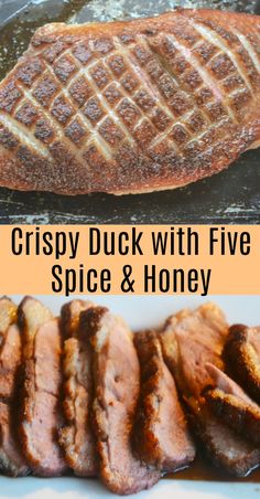 crispy duck with five spice and honey is an easy side dish for any meal