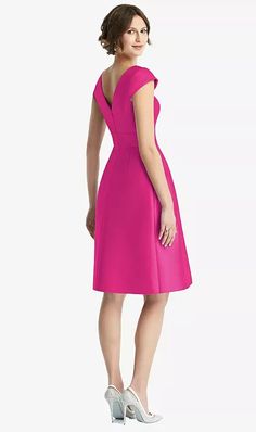 Cap Sleeves Dress, Cotton Short Dresses, Twill Dress, Think Pink, Infinity Dress, Dress Order, Sleeves Dress, Skirt With Pockets, Bateau Neckline