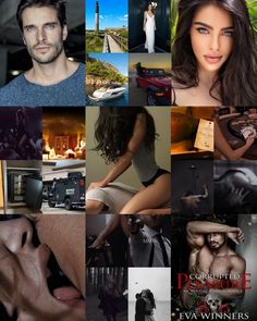 a collage of different pictures with one woman and the other man