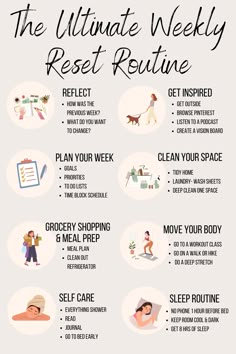 The Ultimate Weekly Reset Routine- 8 Best Tips to Prepare for a New Work Week - HOME WITH ADDISON Weekly Reset Routine, Common Skin Rashes, Block Scheduling, Week Schedule, Weekly Routine, Creating A Vision Board